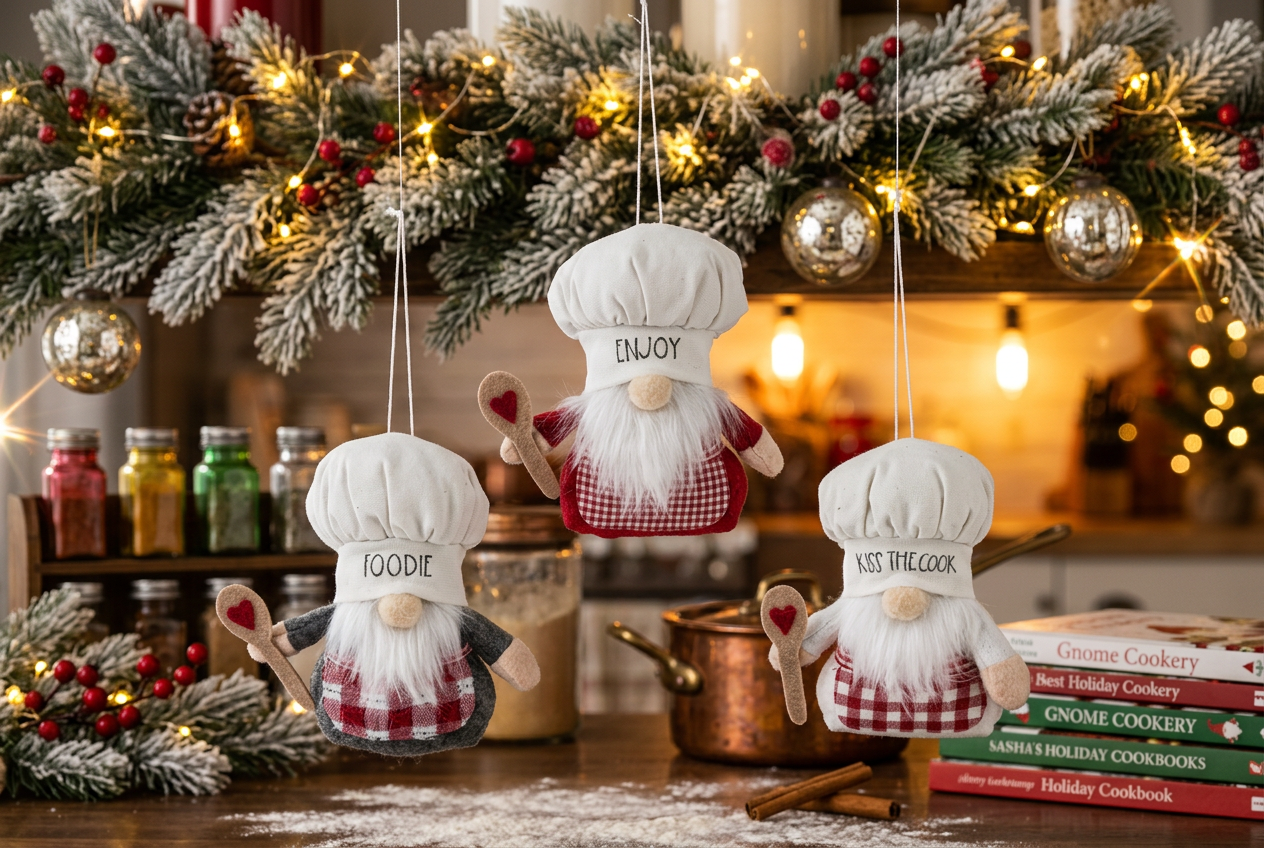 Gnome Chef ornaments