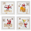 Santa Cocktail Tidbit Plate