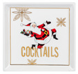 Santa Cocktail Tidbit Plate