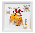 Santa Cocktail Tidbit Plate