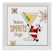 Santa Cocktail Tidbit Plate