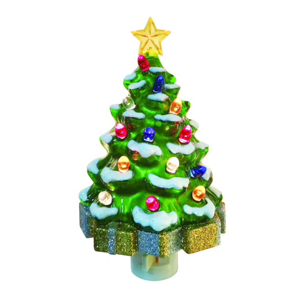 Vintage Christmas Tree Acrylic Night Light