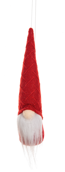 Red & Plaid Gnome Ornaments