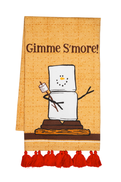 S'mores Camping Tea Towel