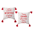 Embroidered Christmas Pillow