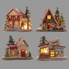 LED Light Up Village House Figurines