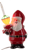 LED Light Up Bubble Light Santa Figurine