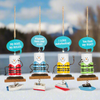 S'mores Boating Ornaments