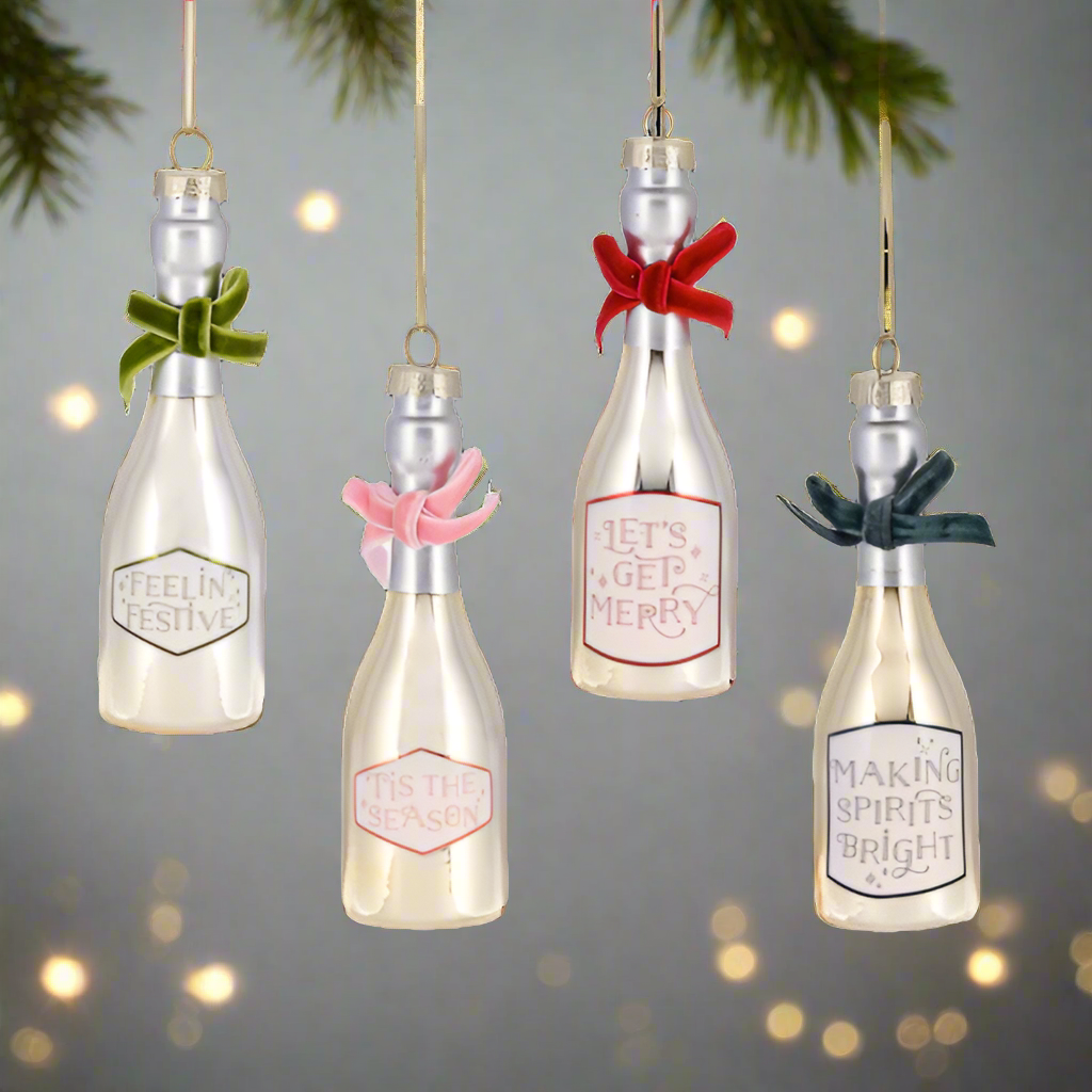 Champagne Bottle Ornaments