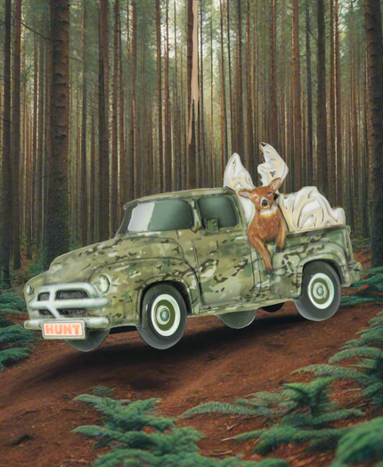 Camo Hunting Truck Ornament