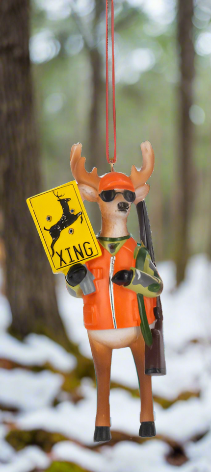 Deer Crossing Ornament