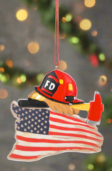 Fireman Helmet Ornament