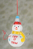 Snowman Sewing Ornament - Let it Sew