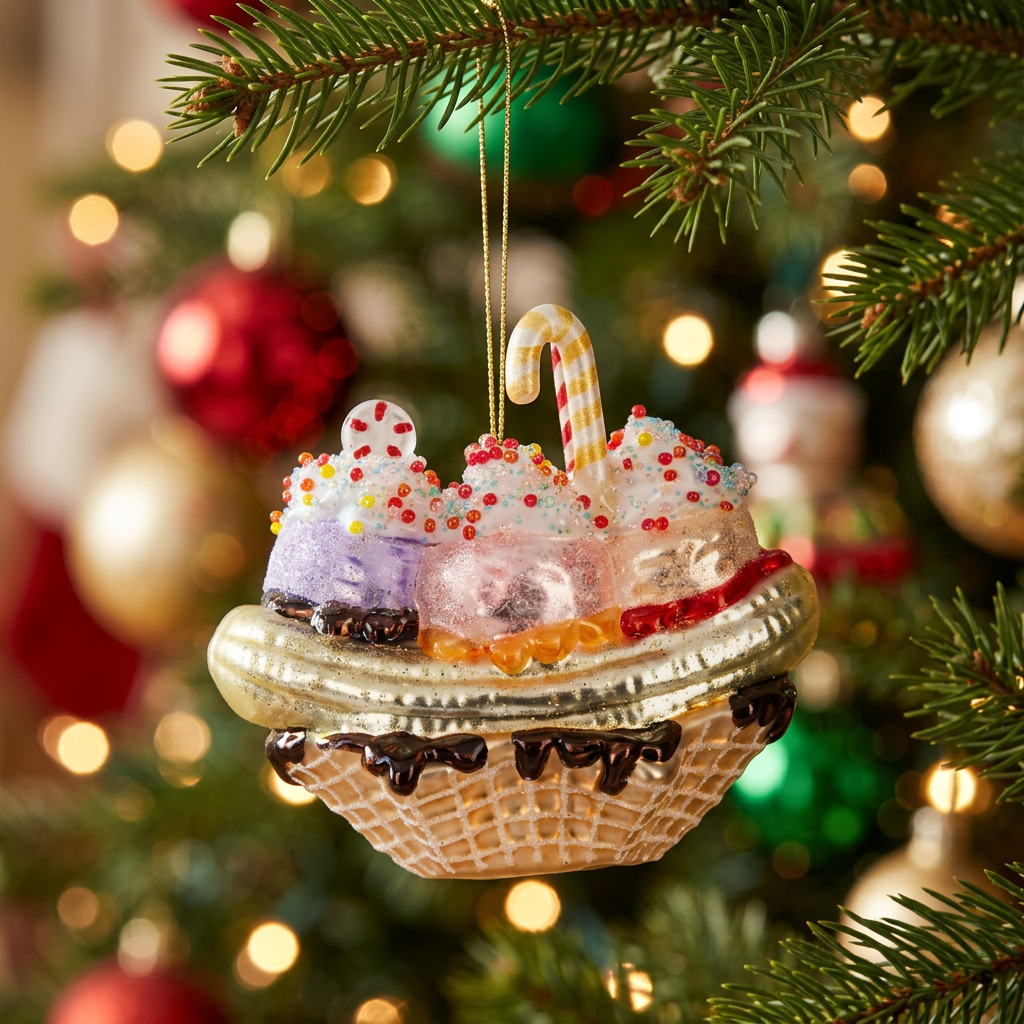 Banana Split Ornament