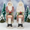 Frosted Belsnickel Santa Figurines