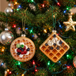 Glass Waffle ornament