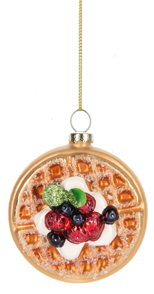 Glass Waffle ornament