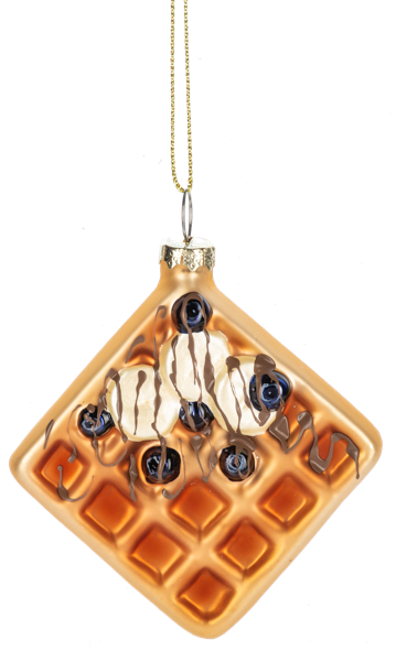 Glass Waffle ornament