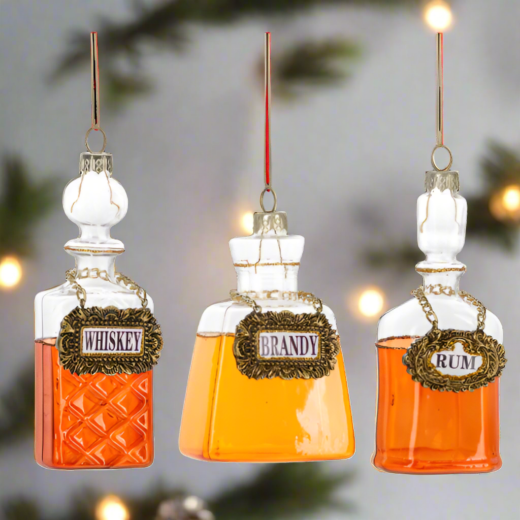 Liquor Bottle Ornaments