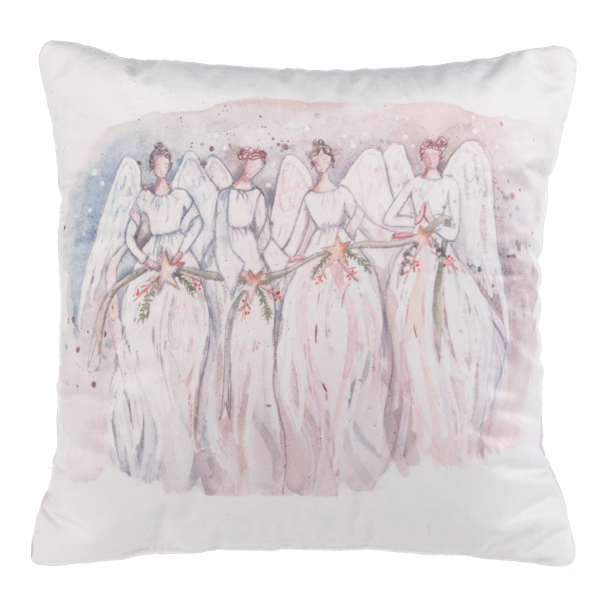 Watercolor Spiritual Scene Throw Pillow