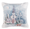 Watercolor Spiritual Scene Throw Pillow