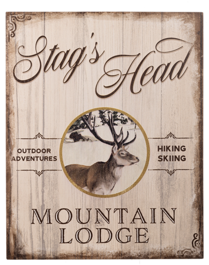 Woodland Wall Decor - Stag's Head Mountain Lodge