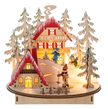 LED Light Up Laser-Cut Winter Fun Scene