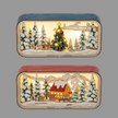 LED Light Up Laser-Cut Winter Scene Figurines