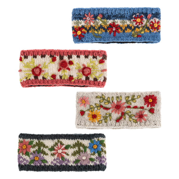 Embroidered Winter Headband