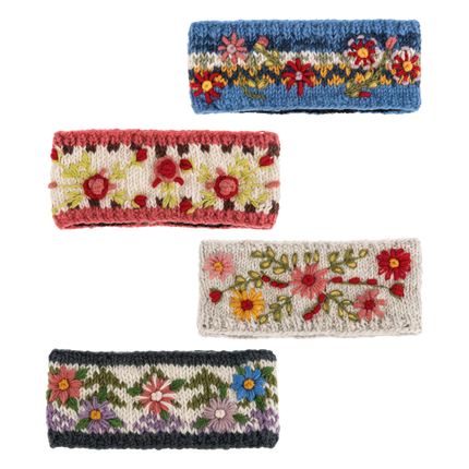 Embroidered Winter Headband