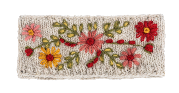 Embroidered Winter Headband
