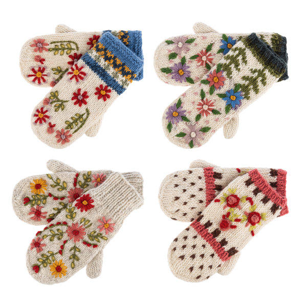 Embroidered Mitten
