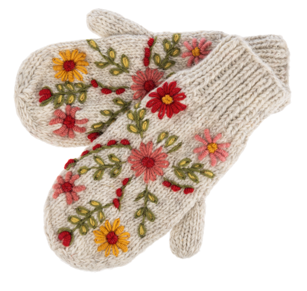 Embroidered Mitten