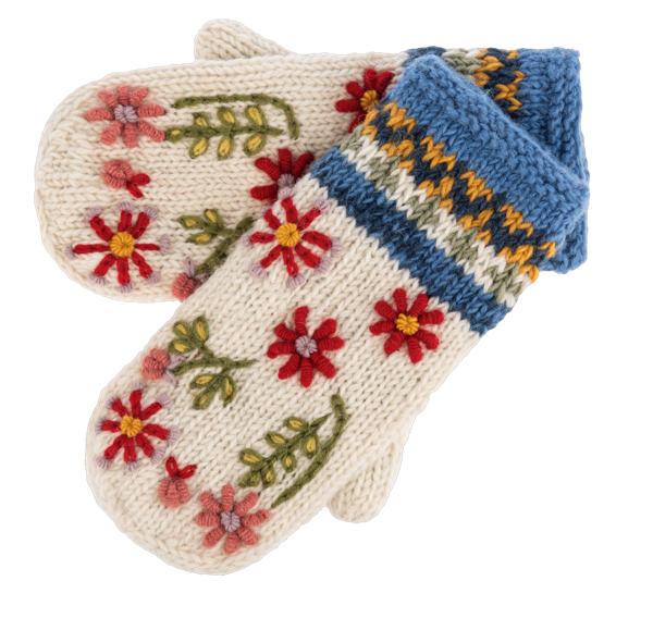 Embroidered Mitten