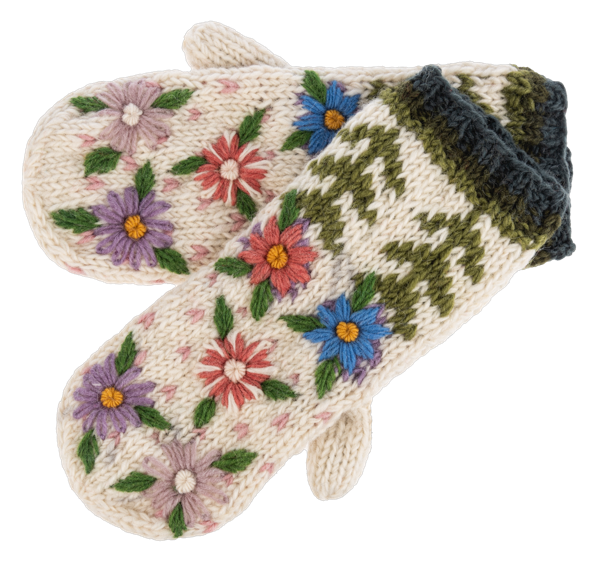 Embroidered Mitten