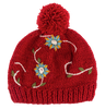 Embroidered Beanie Hat w/Pom-Pom