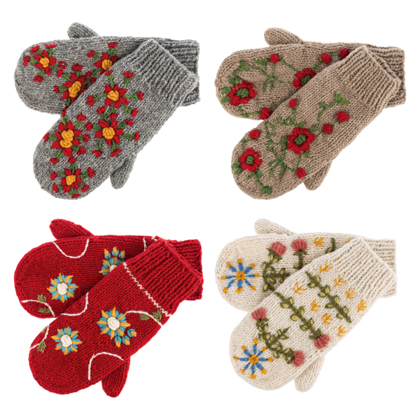 Embroidered Mitten