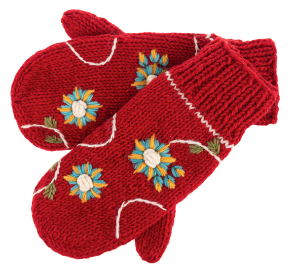 Embroidered Mitten