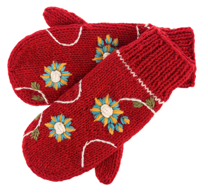 Embroidered Mitten