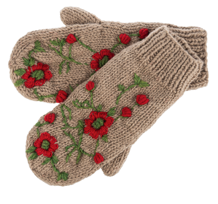 Embroidered Mitten