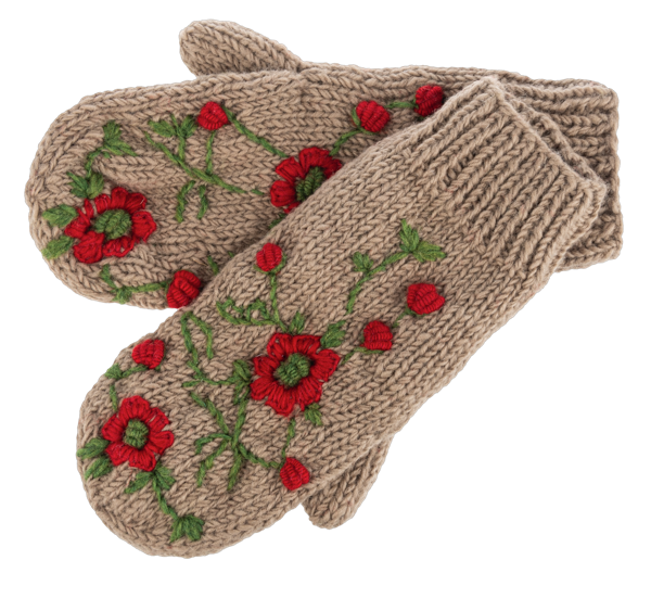 Embroidered Mitten