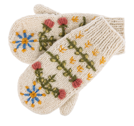 Embroidered Mitten