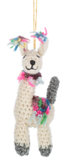 Crochet Llama Ornament