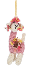 Crochet Llama Ornament