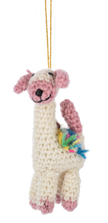 Crochet Llama Ornament