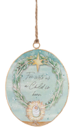 Watercolor Angel Disk Ornaments