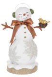 Winter Snowflake Snowman Figurine