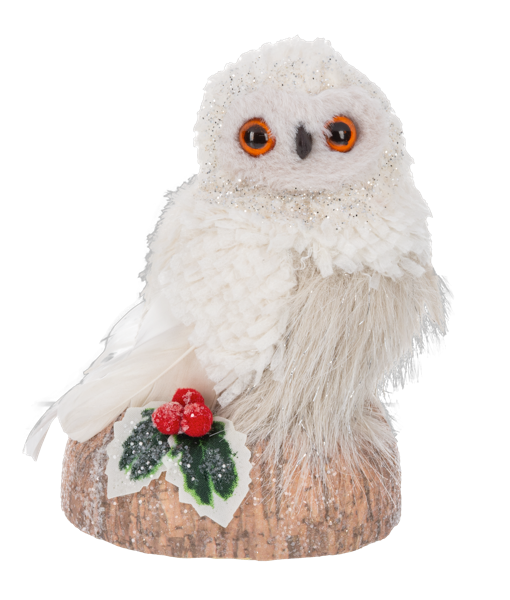 Snowy Owl On Base Figurines