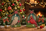 Woodland Animal in Nest Figurine
