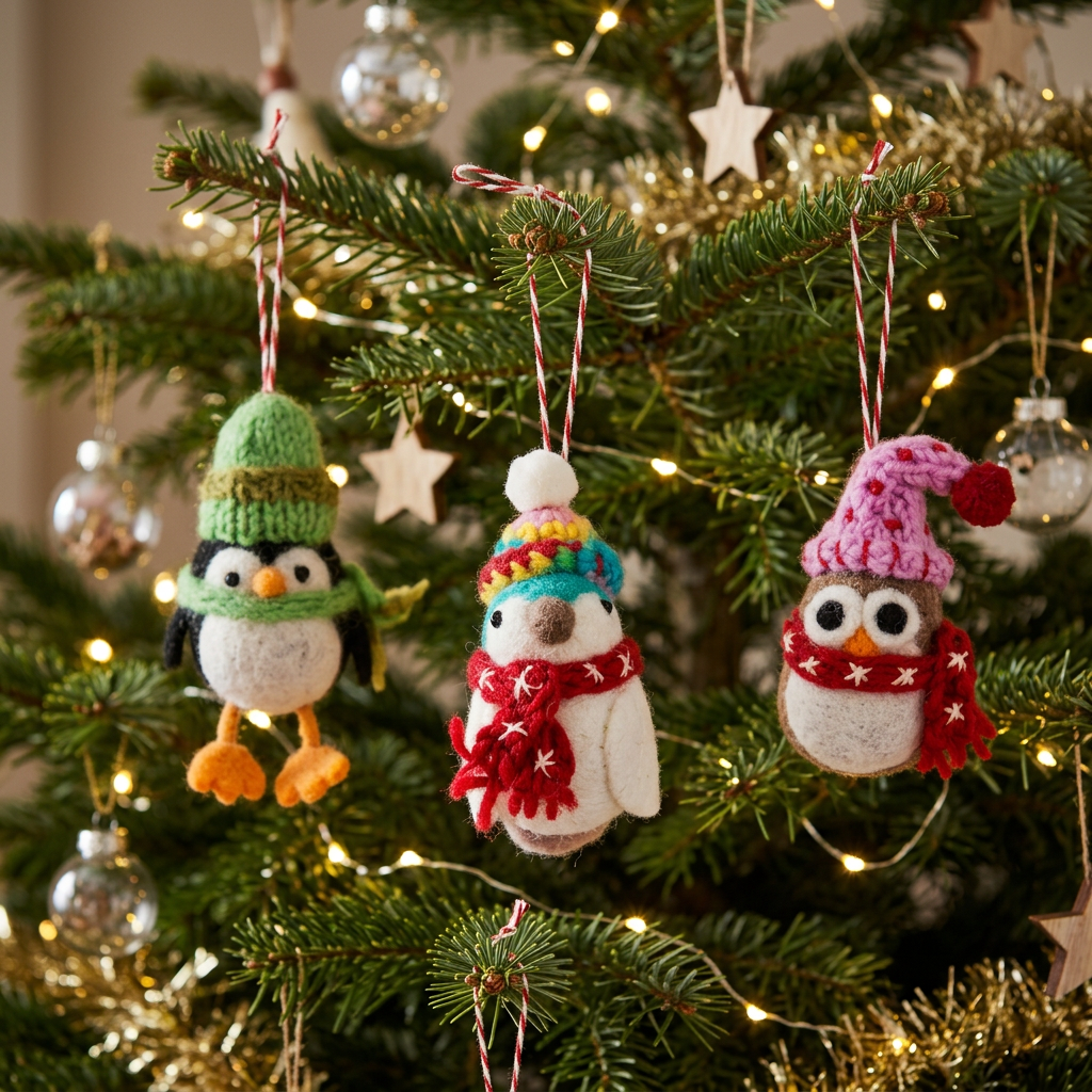 Handcrafted Snowbird ornments